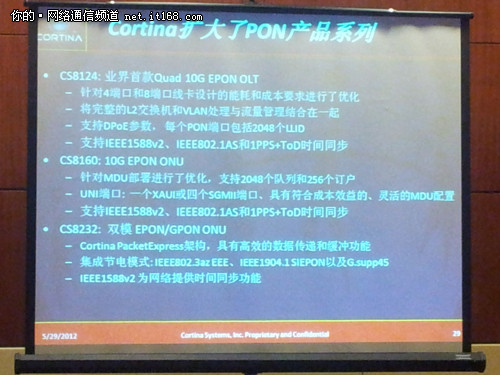 奠基云数据中心 Cortina光网络发布新品