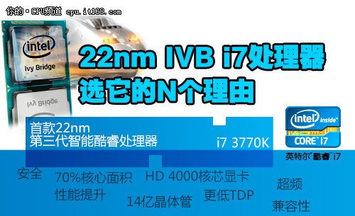 挑款22nm IVB i7处理器 编辑教你攒机