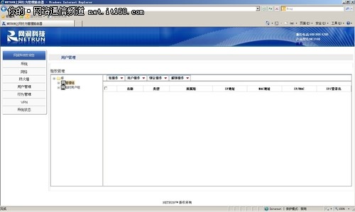 网润NE3140路由器软件介绍