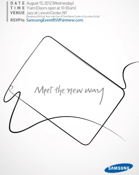 三星本月15日发布Galaxy Note 10.1平板