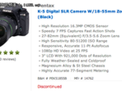 新产品即将问世?! 宾得K-5美国正式停产