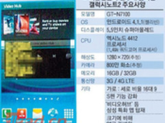 三星Galaxy Note 2内部截图及参数曝光