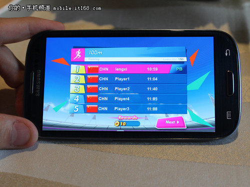 真实奥运模拟 三星Galaxy SIII游戏体验