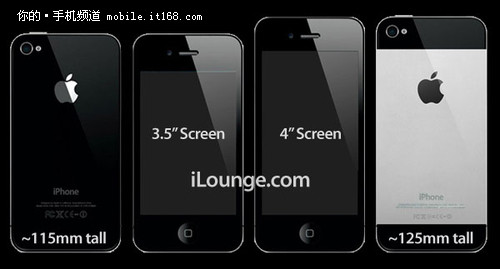 双色设计 苹果iPhone5确定将配4寸触屏
