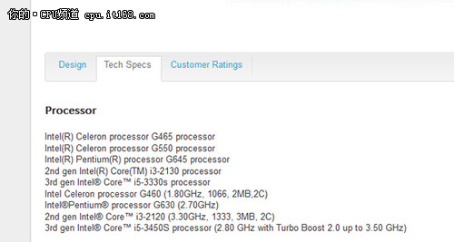 方形散热器 Intel 9月推新款赛扬/奔腾G