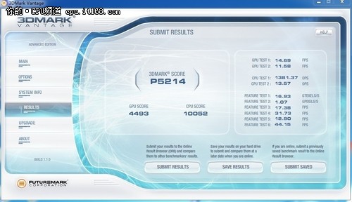 3D性能测试—3Dmark11、3Dmark Vantage