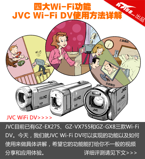 四大功能 JVC Wi-Fi摄像机使用方法详解