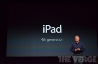 苹果发布第四代iPad A6X核心速度翻倍