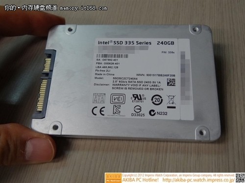 新品不算贵 Intel SSD 335终于上市开卖