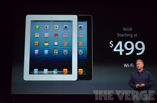 苹果发布第四代iPad A6X核心速度翻倍