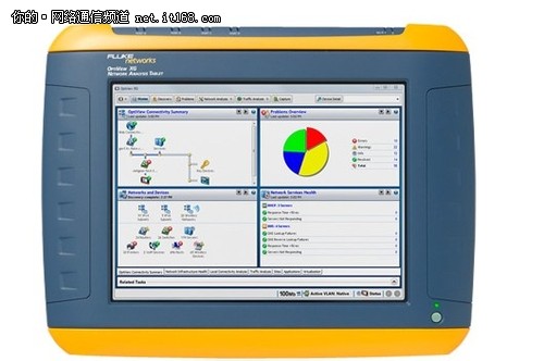 可视解决网络故障 OptiView XG平板电脑