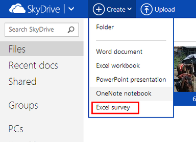 微軟SkyDrive新增Excel survey問卷功能