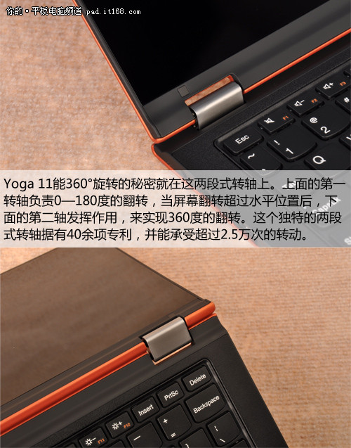 Yoga11机身细节及接口