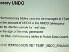 Oracle Database 12c新特性-临时UNDO段