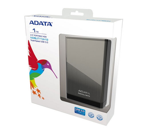 ADATA 1TB 2.5英寸移动硬盘499元包邮