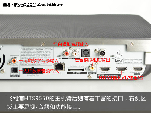 飞利浦HTS9550 蓝光3D家庭影院主机赏析