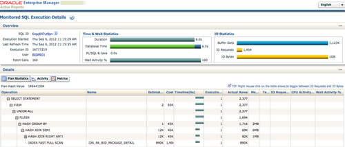 华丽丽的SQL报告：SQL Monitor Report