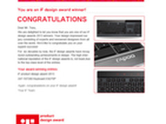 雷柏E9270P键盘获2013德国IF工业设计奖