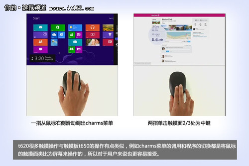 罗技win8触控鼠标t620试用