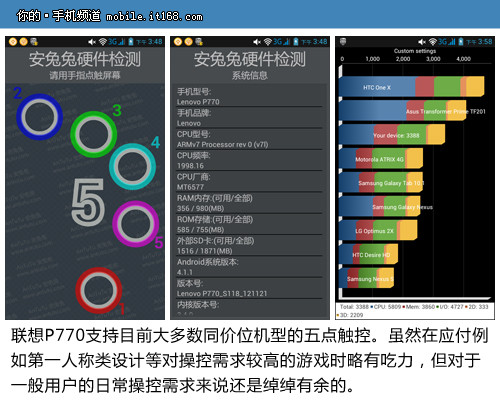 联想P770硬件性能测试