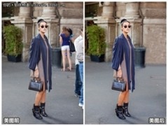 时尚街拍 用美图秀秀快速消除抢镜路人