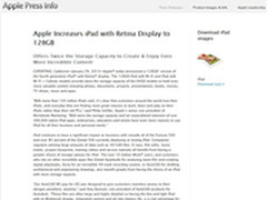 2月5日上市/799美元 128G版iPad4发布