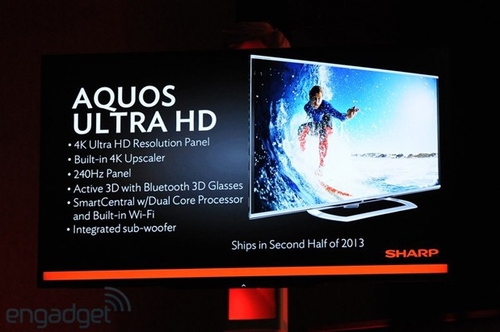32英寸4K分辨率 夏普新品电视今年发布