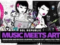 SOL REPUBLIC 与tokidoki合作耳机上市