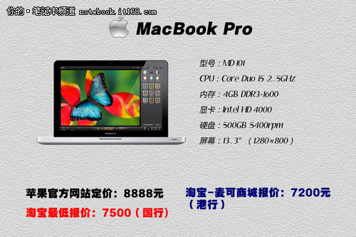 苹果Macbook行水货报价