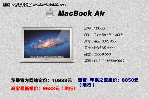 苹果Macbook行水货报价