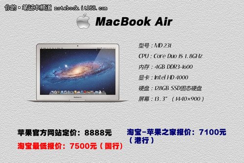 苹果Macbook行水货报价