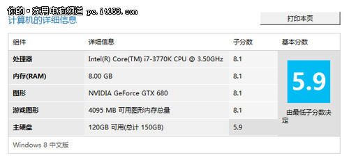 华硕CG8480游戏主机整体性能