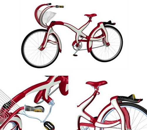 caxa 3d设计大赛获奖作品:caxa自行车
