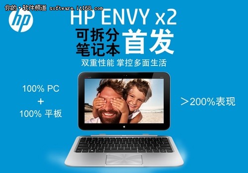 6999元四重大礼 Win8系统惠普ENVY X2本