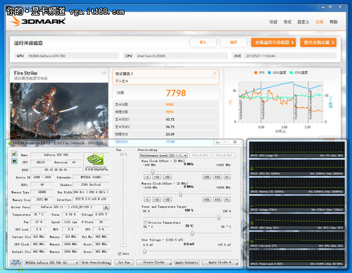 NVIDIA GTX780超频测试