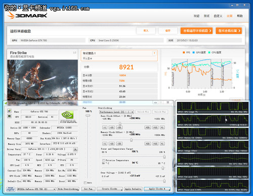 NVIDIA GTX780超频测试