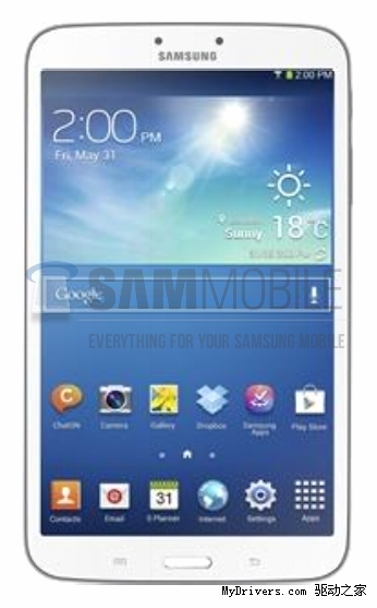 三星8寸Galaxy Tab 3详曝 家族气息浓厚