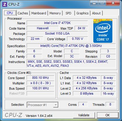 Intel Core i7 4770K超频性能测试