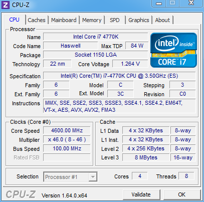 Intel Core i7 4770K超频性能测试