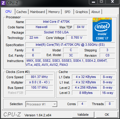 Intel Core i7 4770K超频性能测试