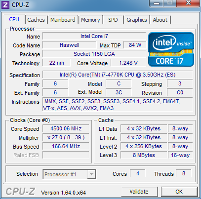 Intel Core i7 4770K超频性能测试