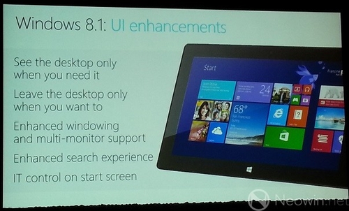 微軟發布更多Windows 8.1功能信息