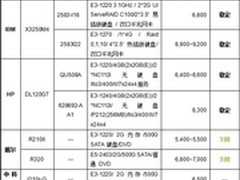 服务器价格指导 8月单路机架服务器选购