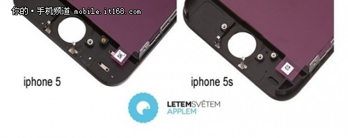 iPhone5S与iPhone5前面板对比图曝光