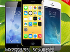 MX2夺冠/5S、5C火爆预定 京东周销TOP10