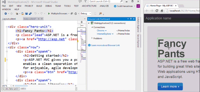 Visual Studio 2013 RC迎来最新Web工具