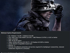 推荐GTX780 使命召唤10配置需求公布