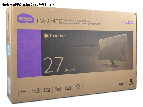 明基EW2740L影音显示器评测-包装篇