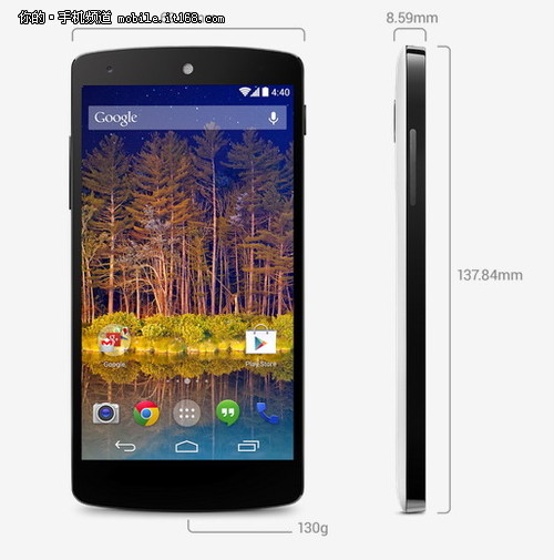 安卓4.4售价2130 谷歌Nexus5发布