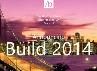 微软BUILD 2014将于4月2日在旧金山举行
